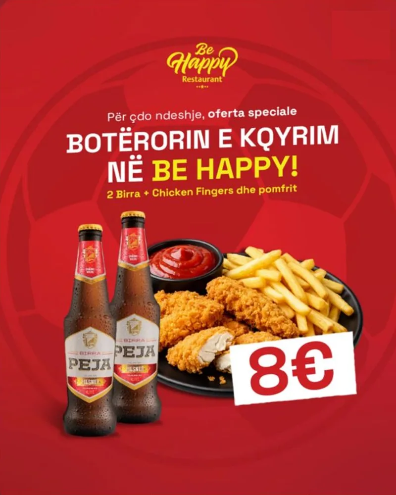 2 birra + chicken fingers
